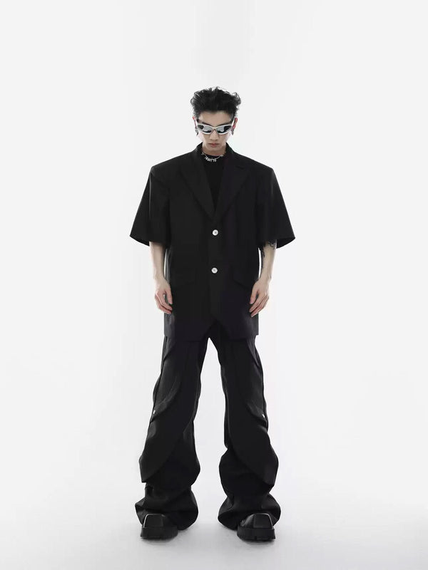 Panelled Flared Tailored Pants - COPPING THREADS - Argue Culture