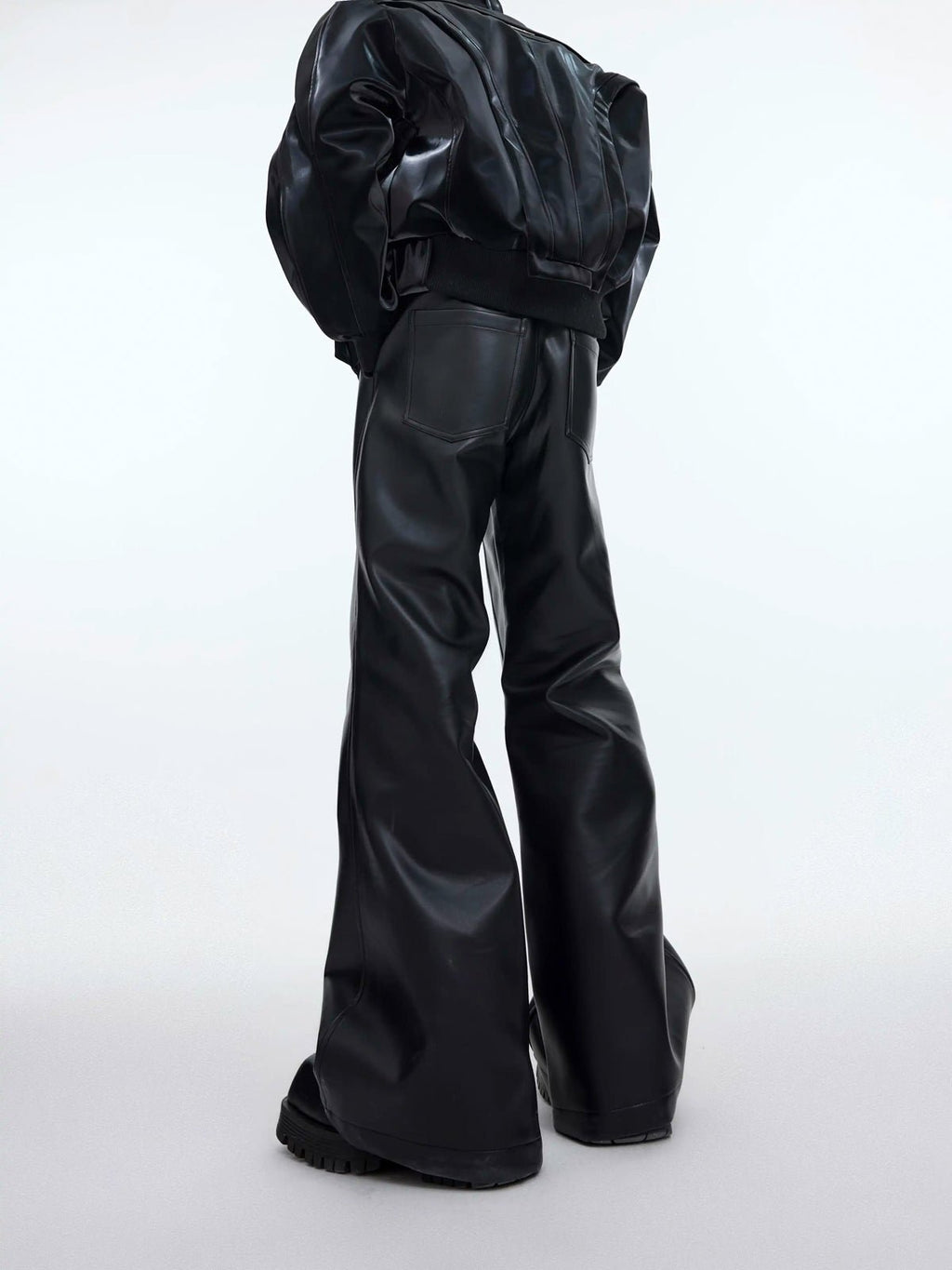 Panelled Matte Flared Pants - COPPING THREADS - Argue Culture