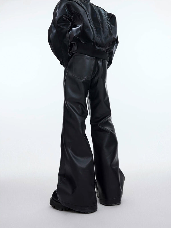 Panelled Matte Flared Pants - COPPING THREADS - Argue Culture