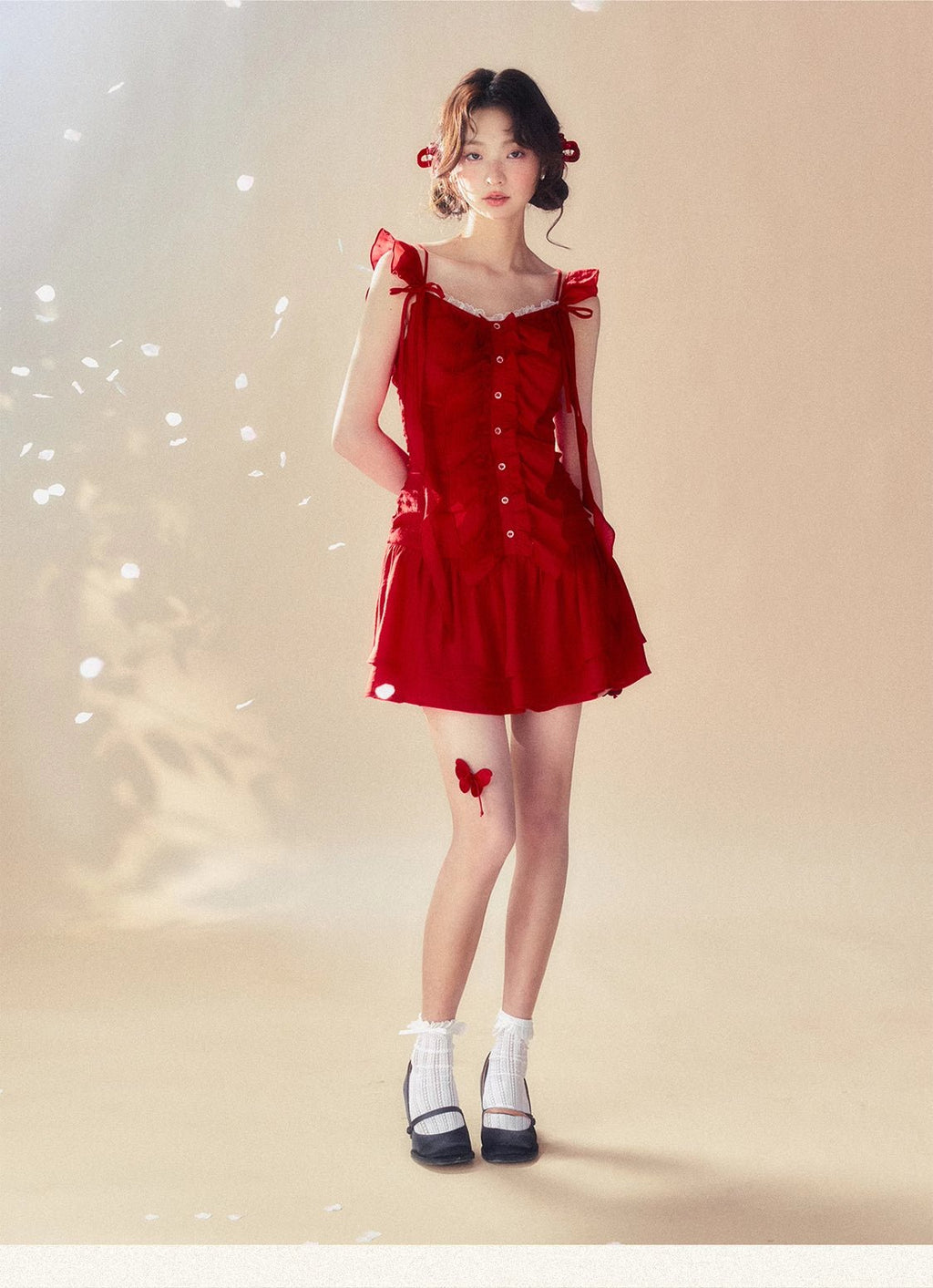 "Passionate Summer Romance" Red Cami Dress - COPPING THREADS - SUNSETPARK