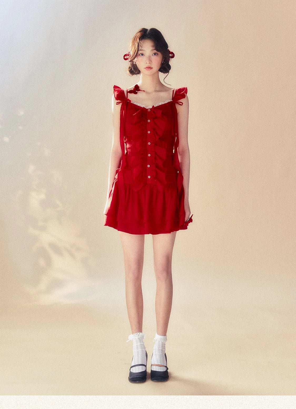 "Passionate Summer Romance" Red Cami Dress - COPPING THREADS - SUNSETPARK