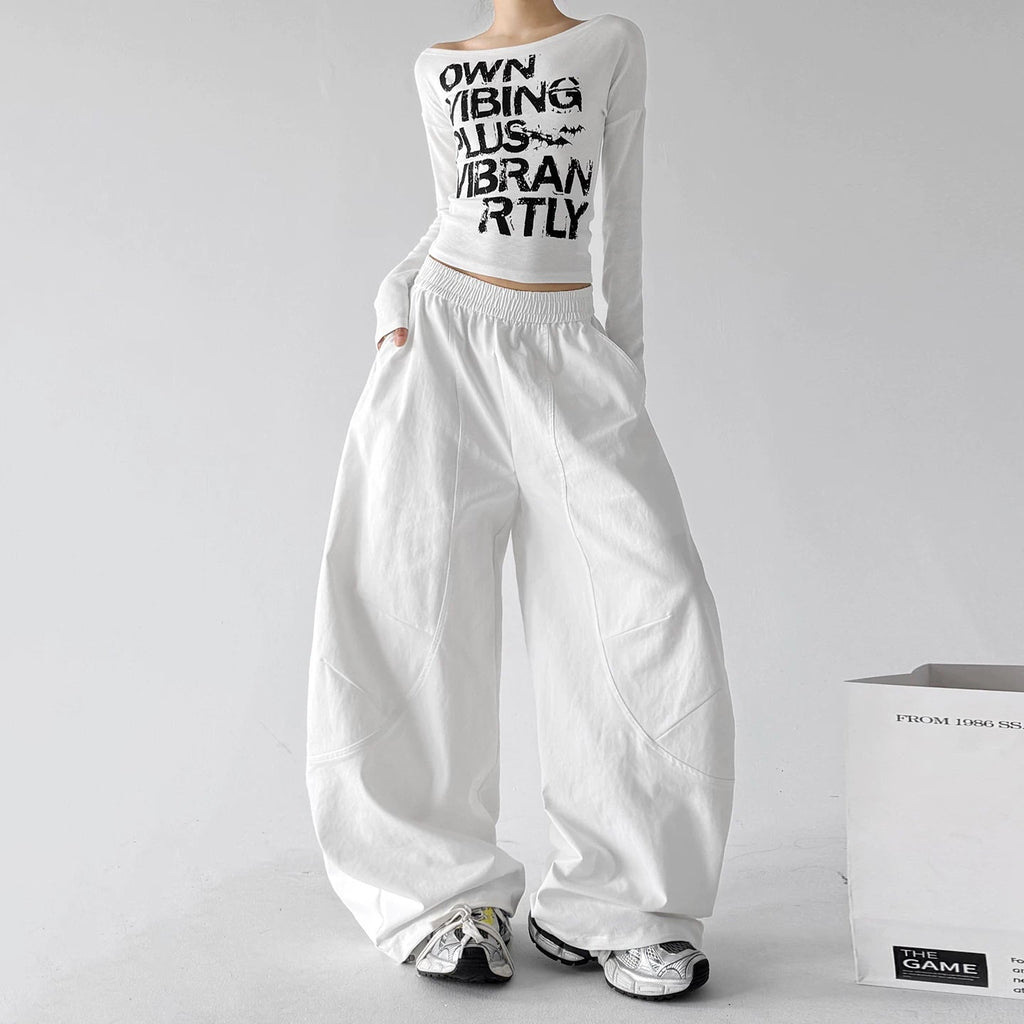 Patch-Pocket Rounded Wide-Leg Sweatpants - COPPING THREADS - CT ORIGINALS