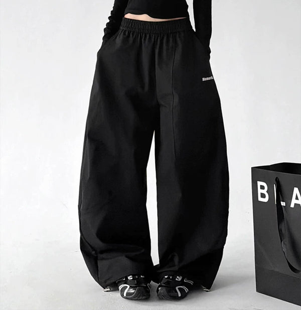 Patch-Pocket Rounded Wide-Leg Sweatpants - COPPING THREADS - CT ORIGINALS