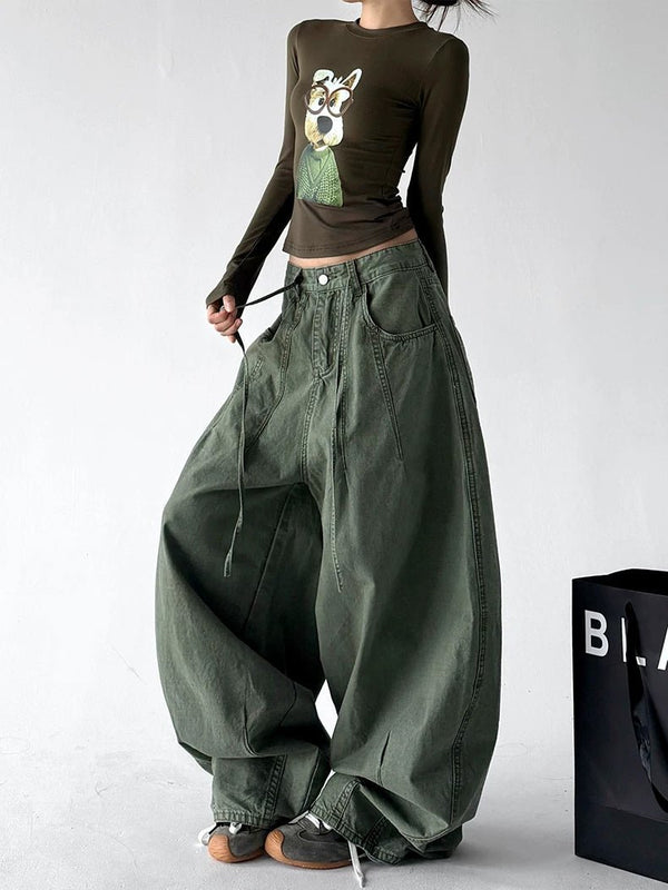 Patch-Pocket Wide-Leg Jeans - COPPING THREADS - CT ORIGINALS