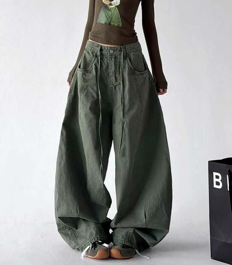 Patch-Pocket Wide-Leg Jeans - COPPING THREADS - CT ORIGINALS