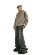 Patchwork Irregular Washed Denim - COPPING THREADS - CT Select