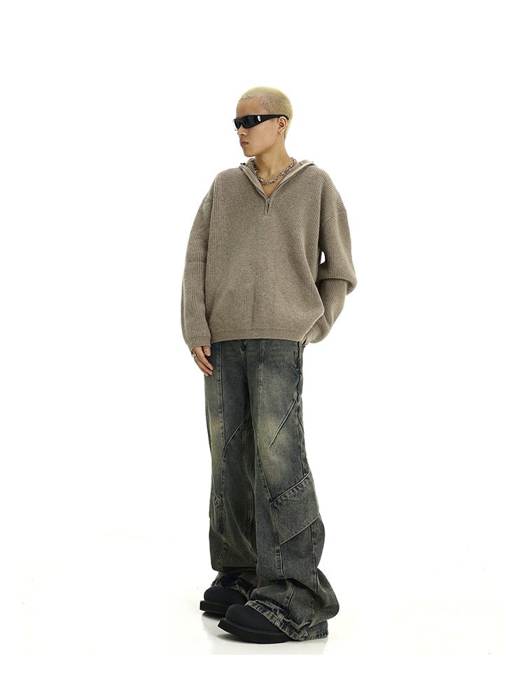 Patchwork Irregular Washed Denim - COPPING THREADS - CT Select