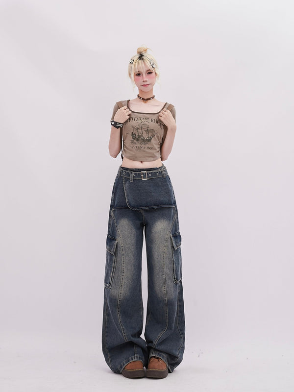 Patchwork Multi - Pocket Functional Denim - COPPING THREADS - RAYOHOPP