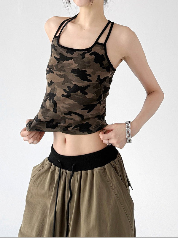 Patterned Padded Racerback Tank Top - CT005 - COPPING THREADS - CT ORIGINALS