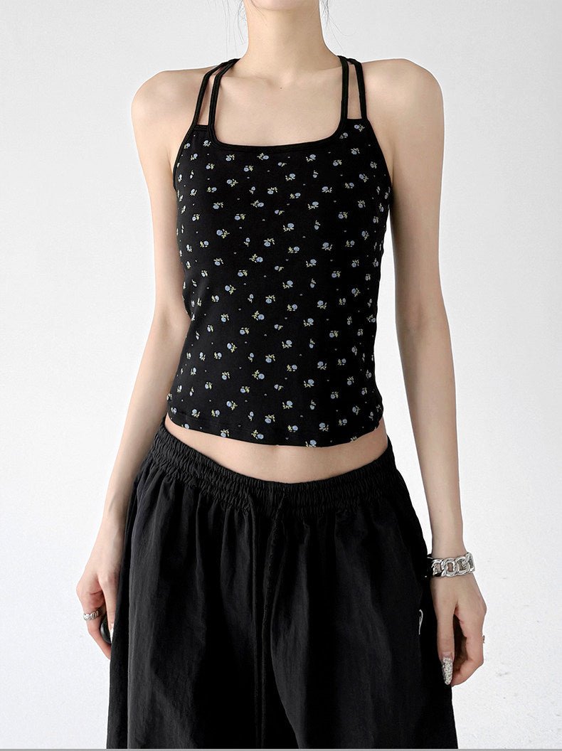 Patterned Padded Racerback Tank Top - CT005 - COPPING THREADS - CT ORIGINALS