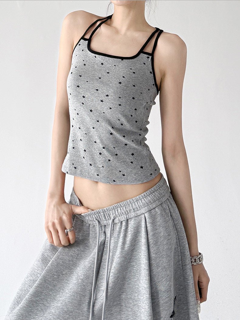 Patterned Padded Racerback Tank Top - CT005 - COPPING THREADS - CT ORIGINALS