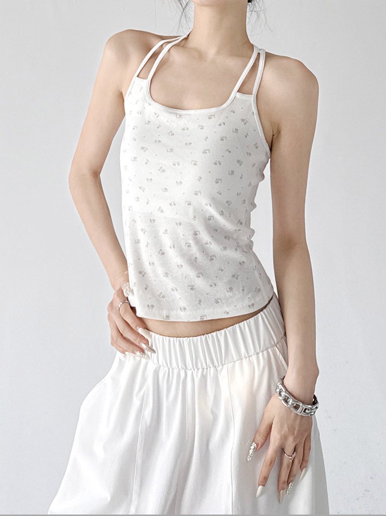 Patterned Padded Racerback Tank Top - CT005 - COPPING THREADS - CT ORIGINALS