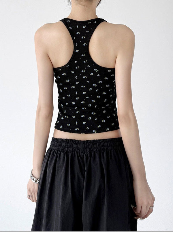 Patterned Padded Racerback Tank Top - CT005 - COPPING THREADS - CT ORIGINALS