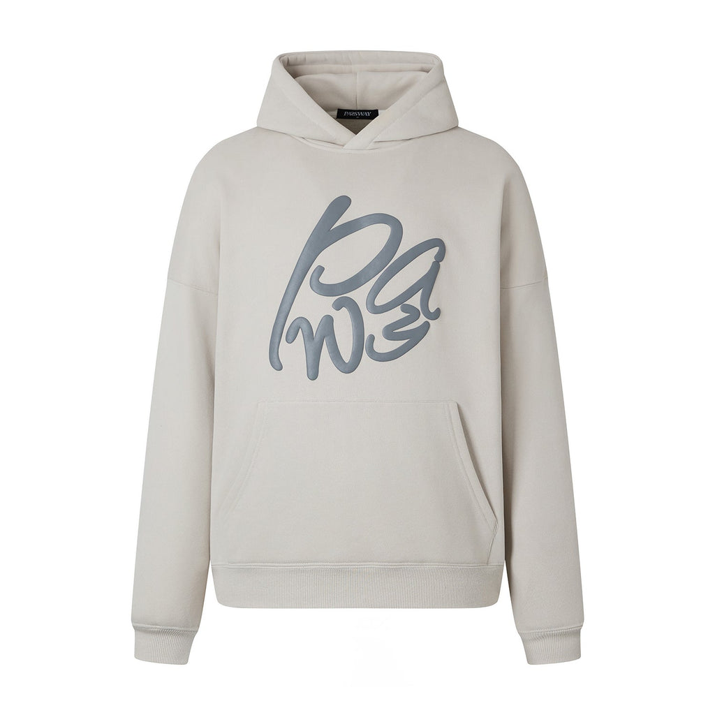 PAWY Letter Puff Print Hoodie - COPPING THREADS - CT Select