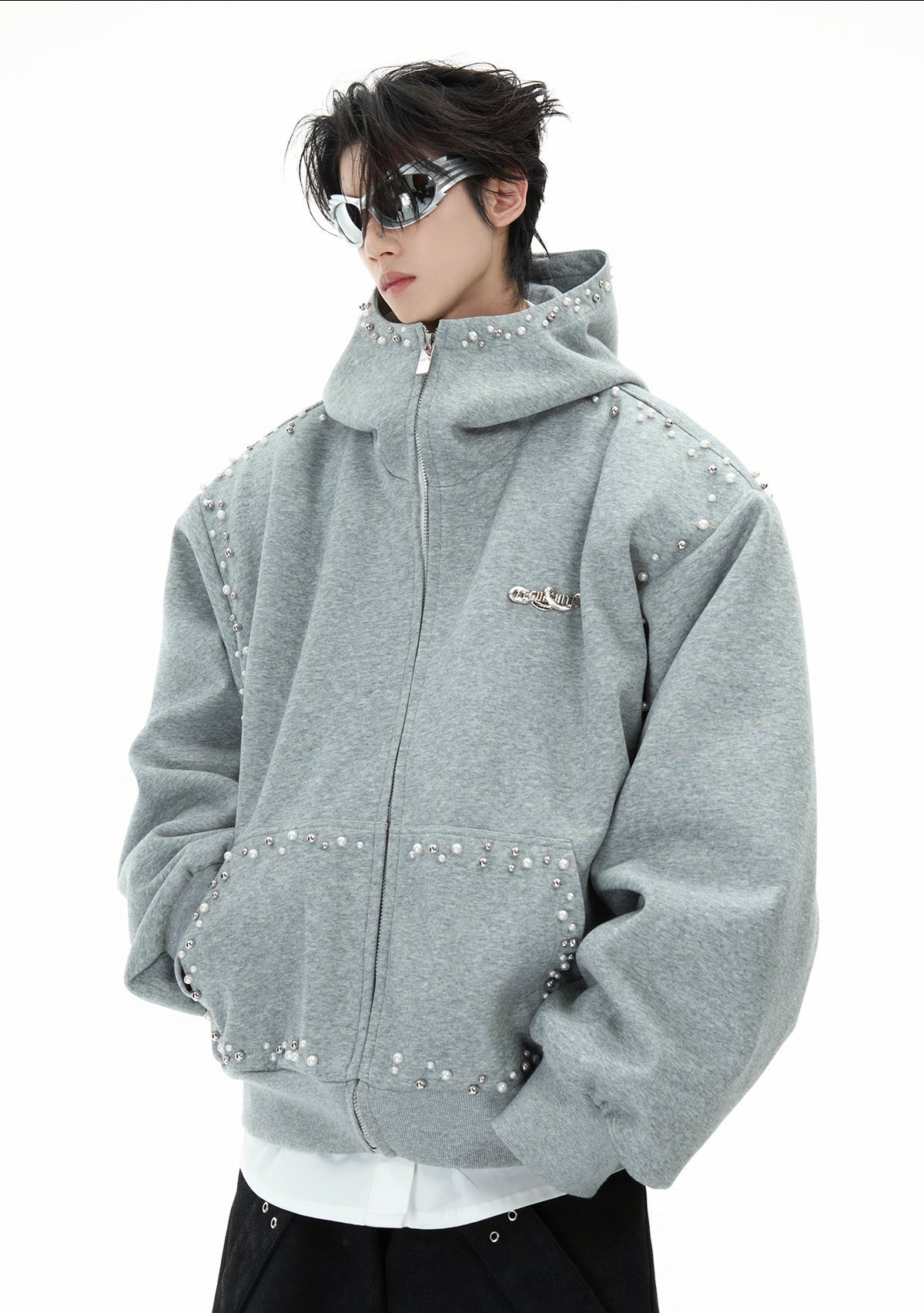 Pearl - Accented Oversized Hoodie - COPPING THREADS - ArguE CulturE
