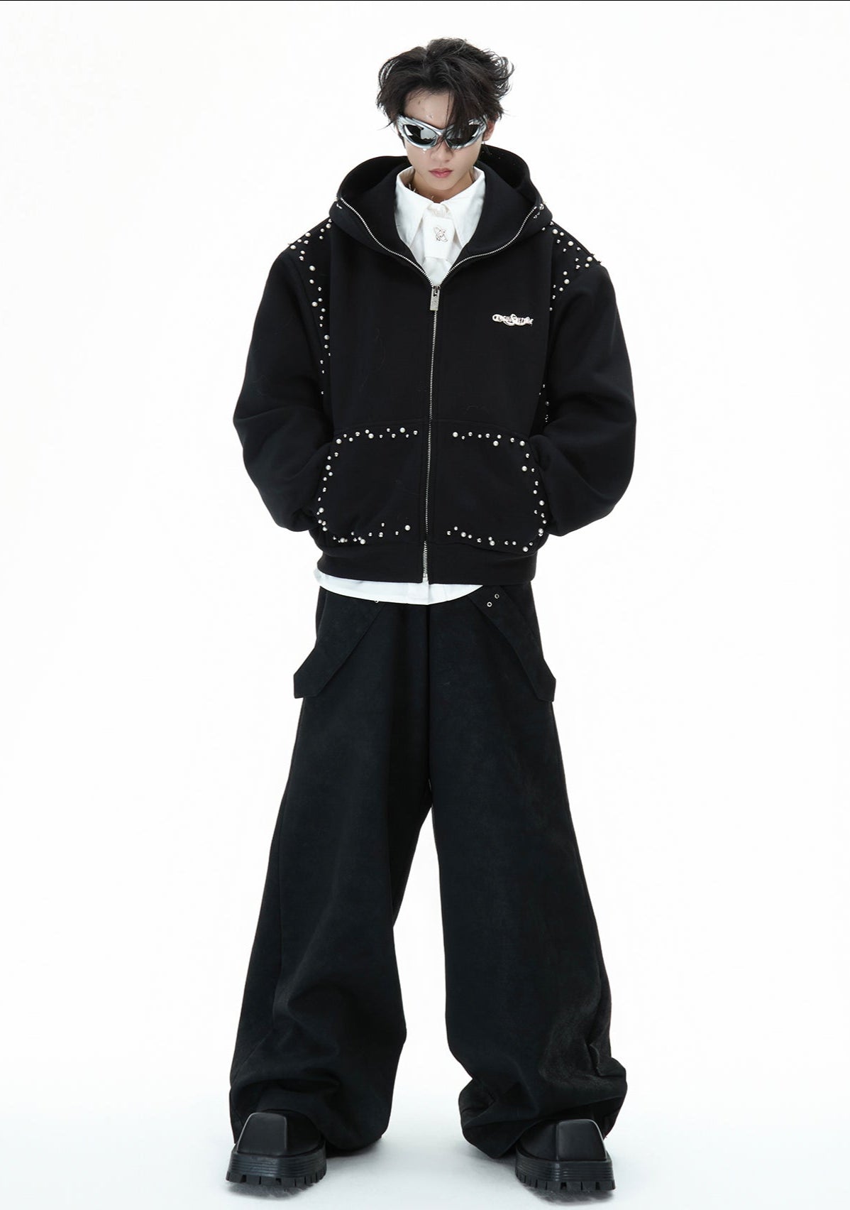 Pearl - Accented Oversized Hoodie - COPPING THREADS - ArguE CulturE