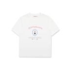 Pearl Bunny Cross - Stitch Embroidered Crewneck Tee - COPPING THREADS - MOROMORO
