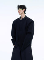 Pearl - Embellished Collar Cardigan Sweater - COPPING THREADS - ArguE CulturE