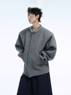 Pearl - Embellished Collar Cardigan Sweater - COPPING THREADS - ArguE CulturE