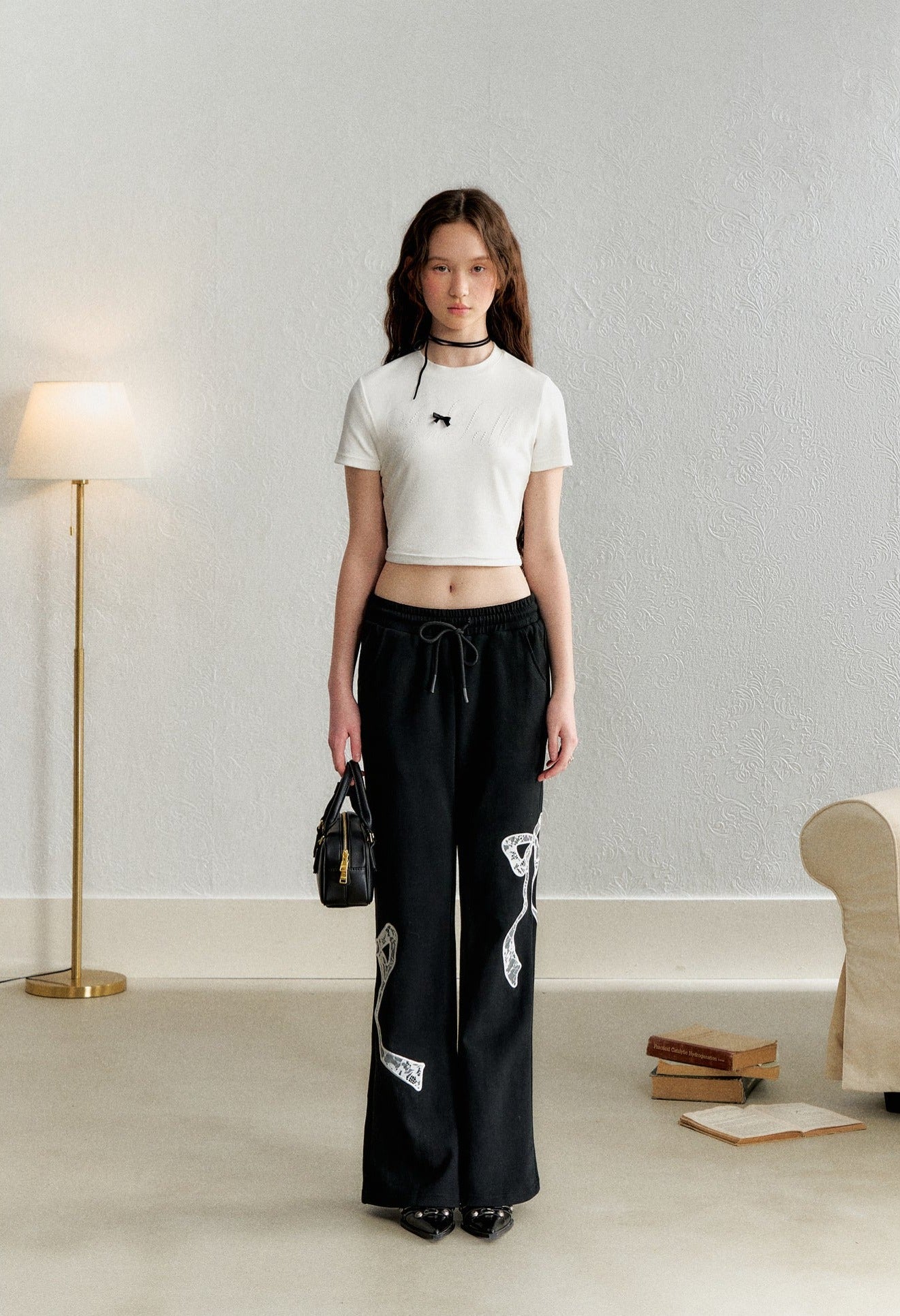 Pearl Embellished Rhinestone Tee - COPPING THREADS - AYF