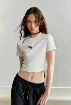 Pearl Embellished Rhinestone Tee - COPPING THREADS - AYF