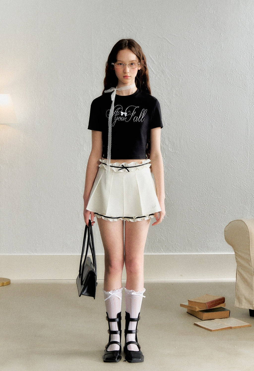 Pearl Embellished Rhinestone Tee - COPPING THREADS - AYF