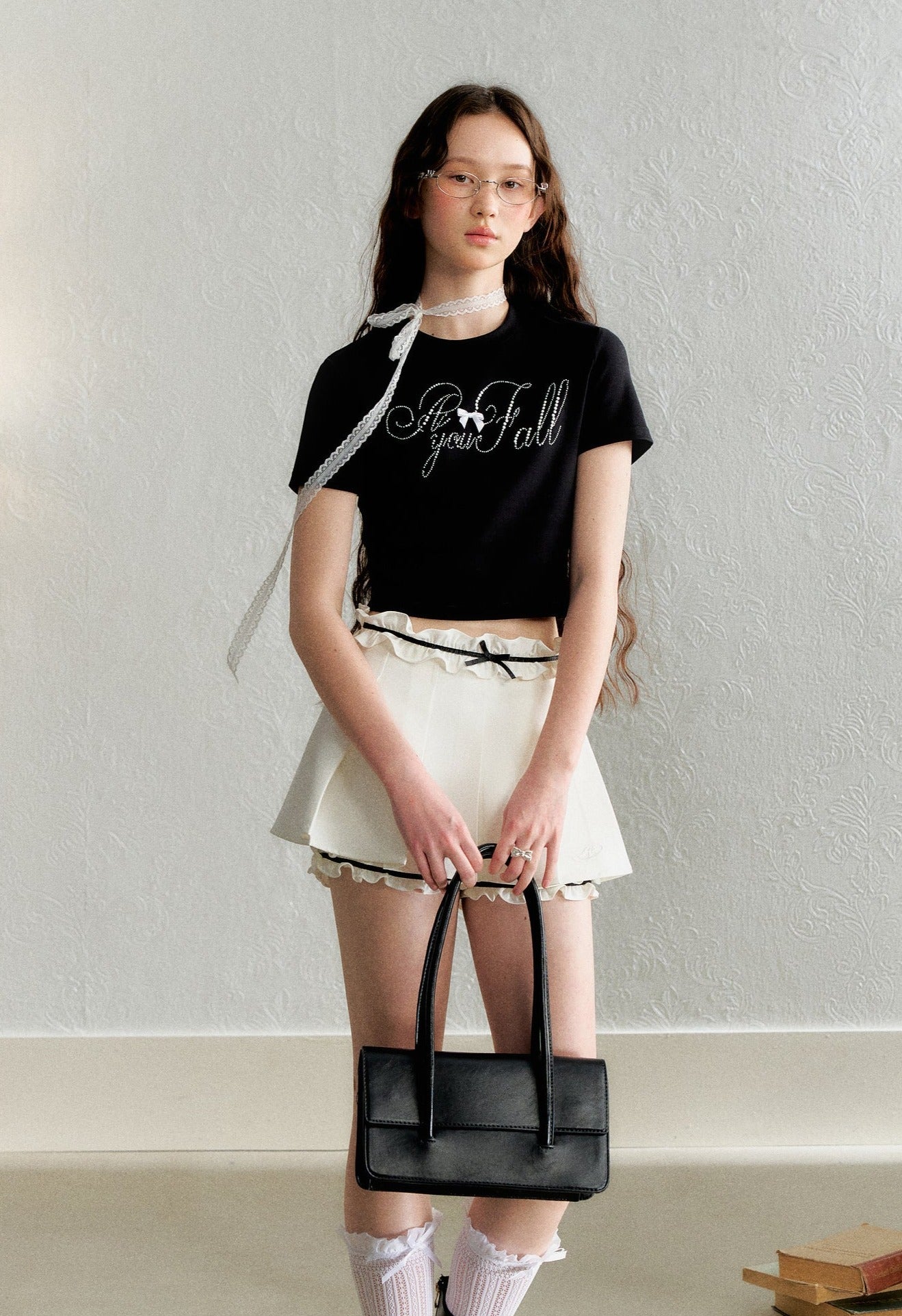 Pearl Embellished Rhinestone Tee - COPPING THREADS - AYF