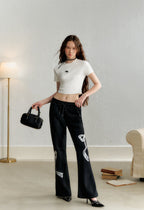 Pearl Embellished Rhinestone Tee - COPPING THREADS - AYF