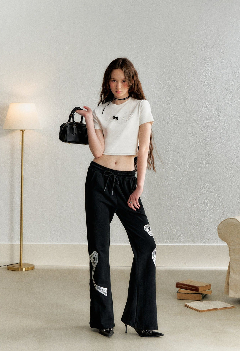 Pearl Embellished Rhinestone Tee - COPPING THREADS - AYF