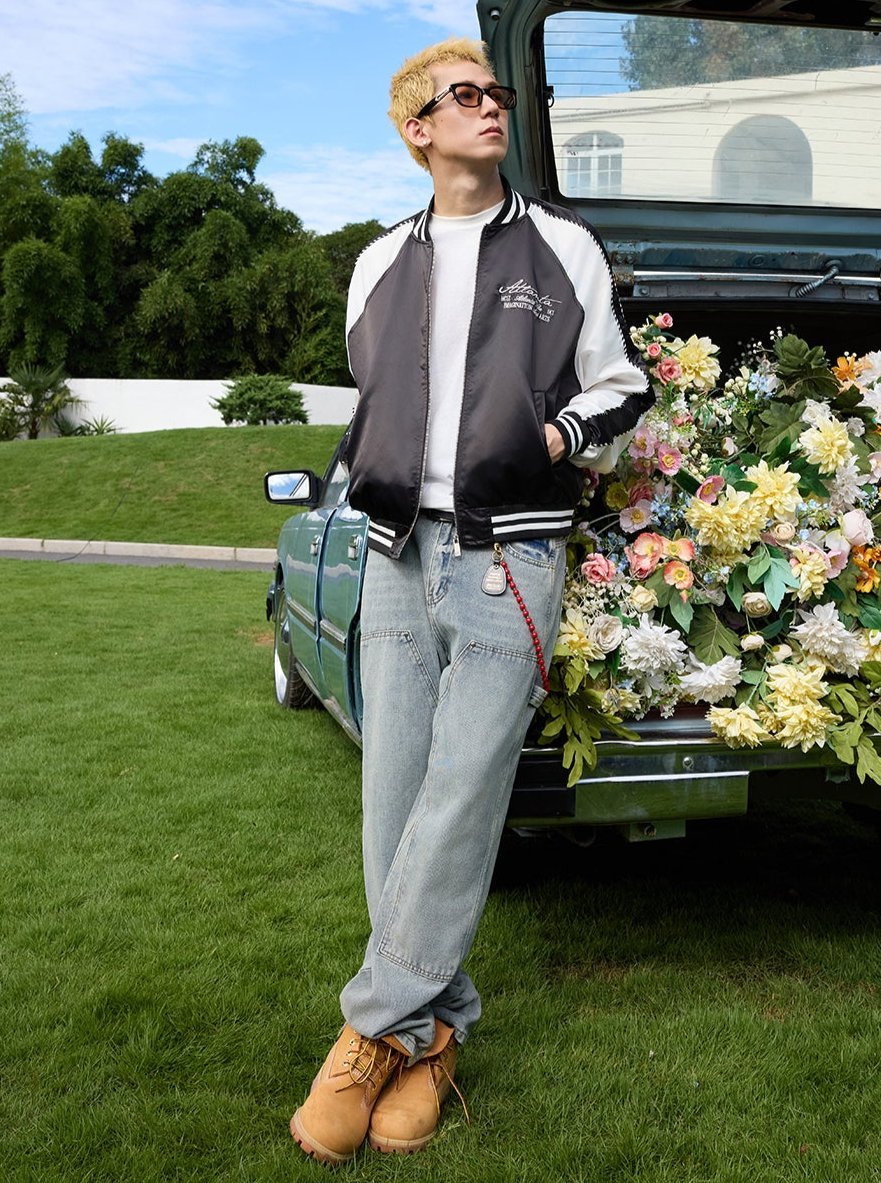 Pearl Embroidered Yokosuka Baseball Jacket - COPPING THREADS - Harsh and Cruel