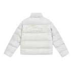 Pearl Embroidery Suede Puffer Jacket - COPPING THREADS - Harsh and Cruel