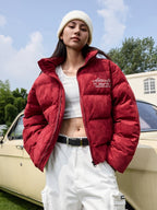 Pearl Embroidery Suede Puffer Jacket - COPPING THREADS - Harsh and Cruel