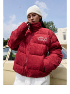 Pearl Embroidery Suede Puffer Jacket - COPPING THREADS - Harsh and Cruel