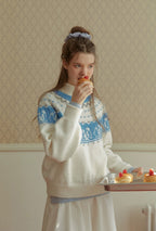 Penguin Pattern Fair Isle Knit Sweater - COPPING THREADS - CHICISLAND