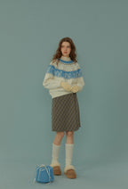 Penguin Pattern Fair Isle Knit Sweater - COPPING THREADS - CHICISLAND
