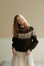 Penguin Pattern Fair Isle Knit Sweater - COPPING THREADS - CHICISLAND