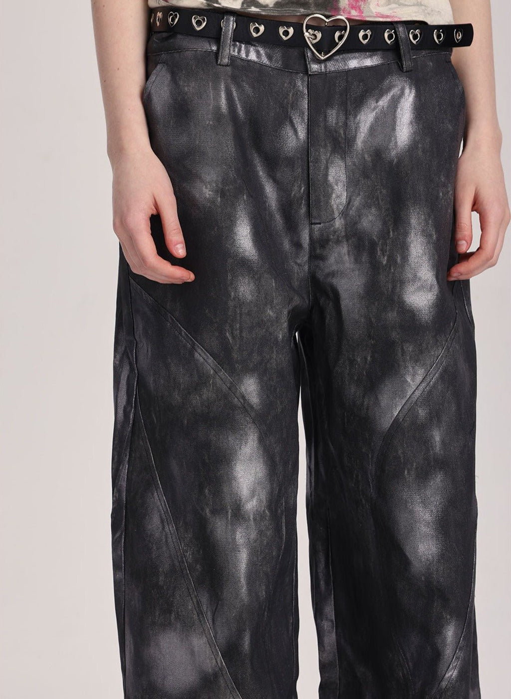 Phosphorescent Heart Casual Pants - COPPING THREADS - ARTMONSTER