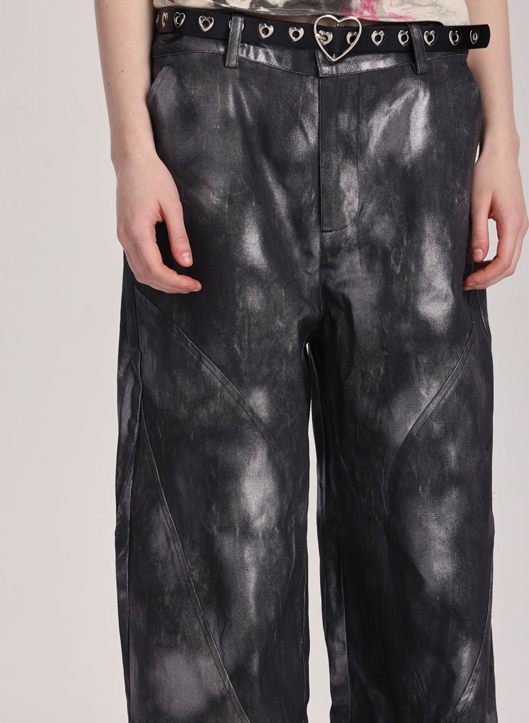 Phosphorescent Heart Casual Pants - COPPING THREADS - ARTMONSTER