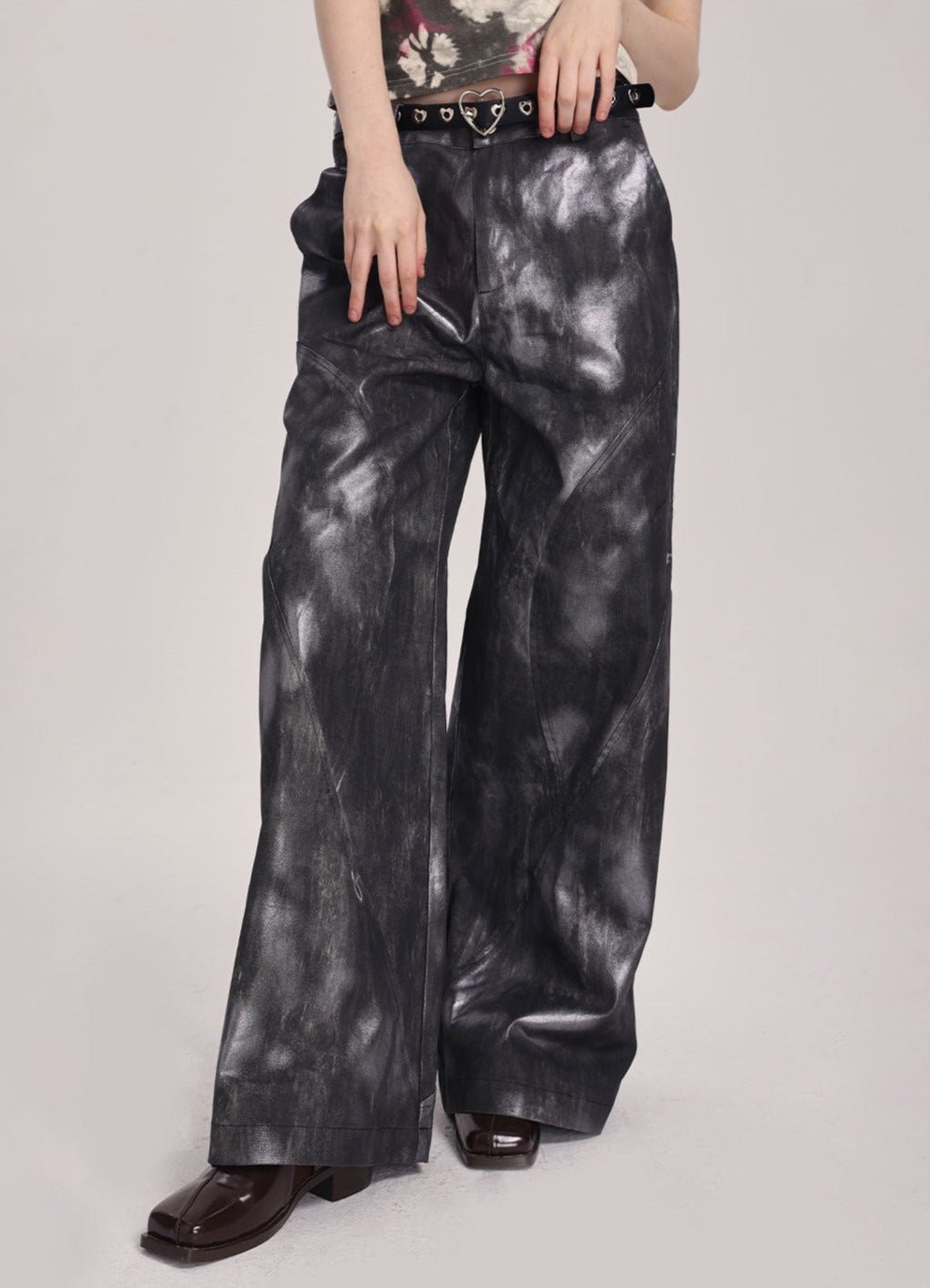 Phosphorescent Heart Casual Pants - COPPING THREADS - ARTMONSTER