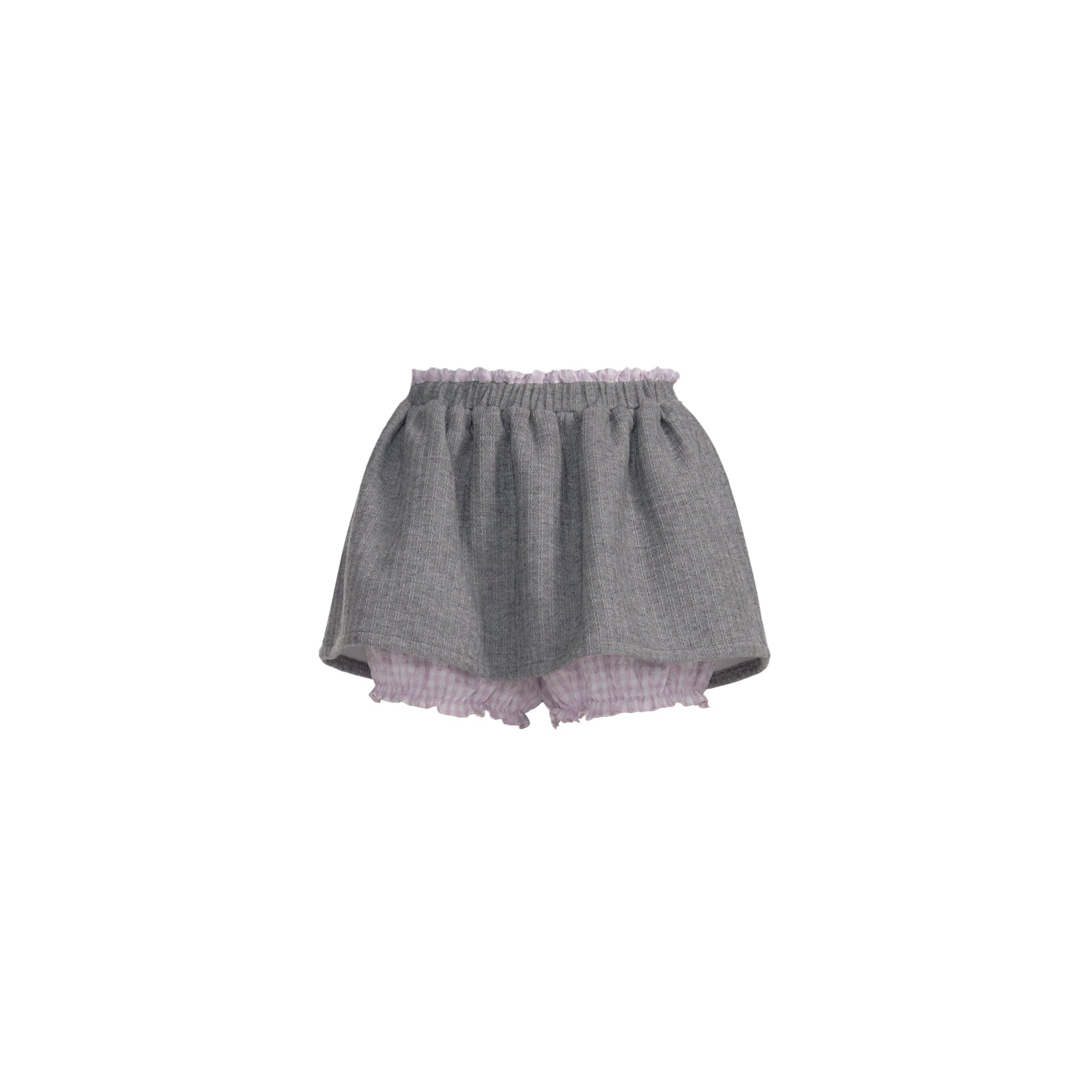 Pink & Gray Plaid Layered Knit Cardigan Set - COPPING THREADS - FRAGILE HEART