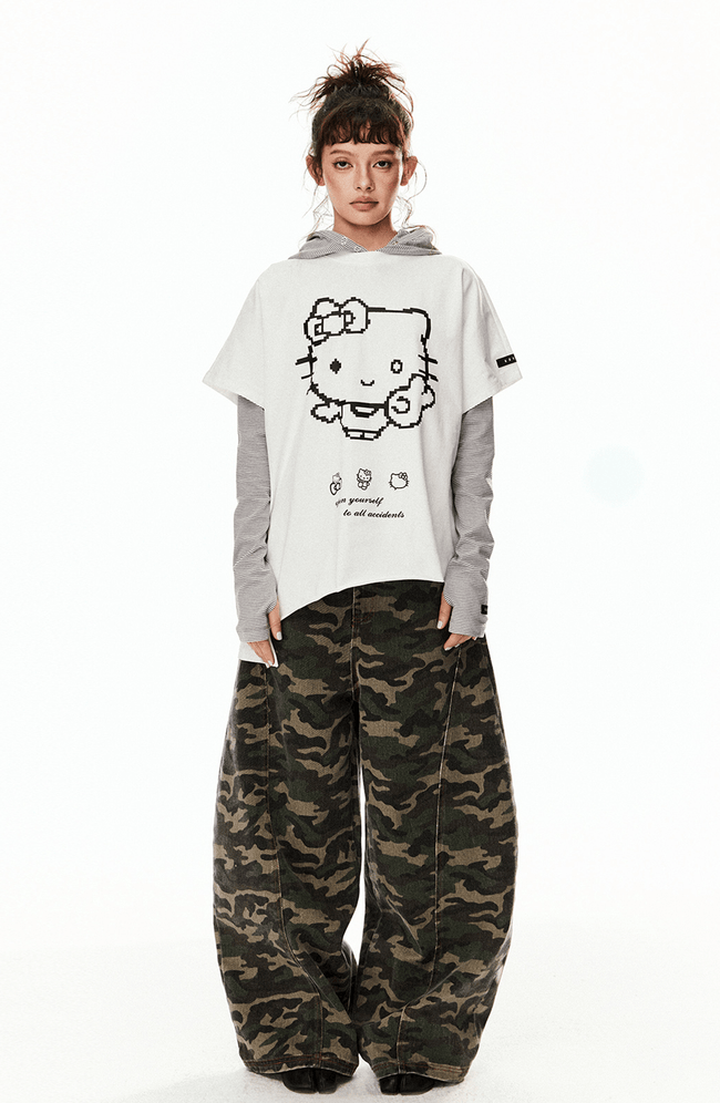 Pixel Kitty Graphic Tee Main Image