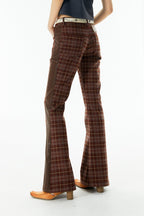 Plaid Flared Pants - COPPING THREADS - APRIORITY