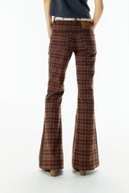 Plaid Flared Pants - COPPING THREADS - APRIORITY