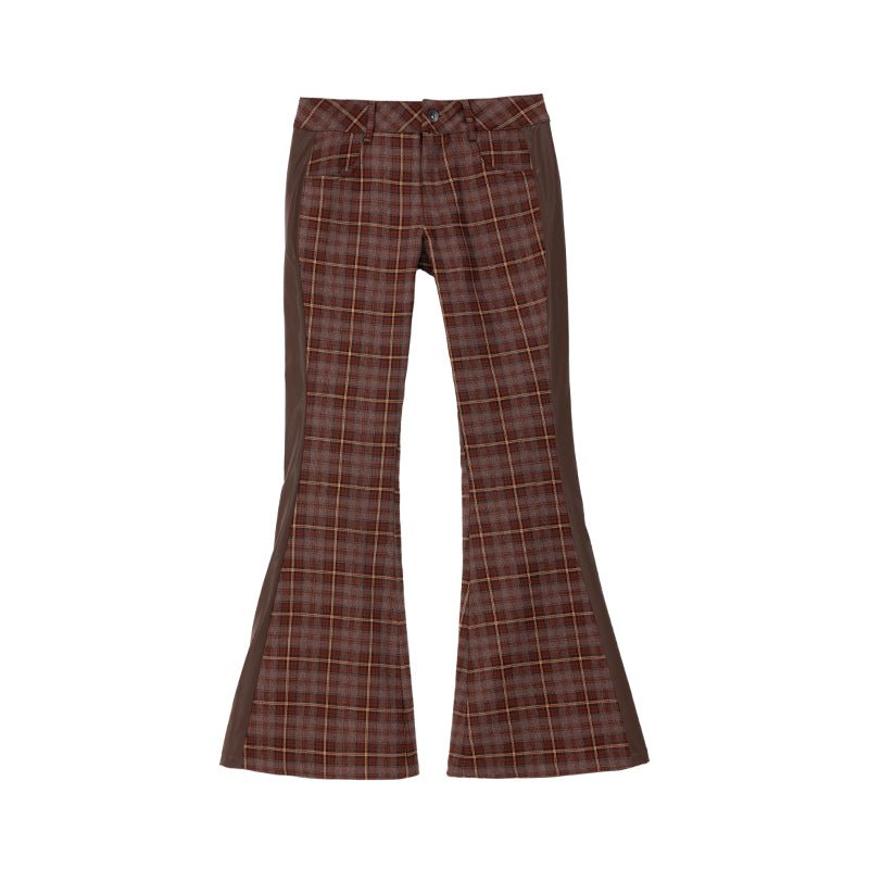 Plaid Flared Pants - COPPING THREADS - APRIORITY
