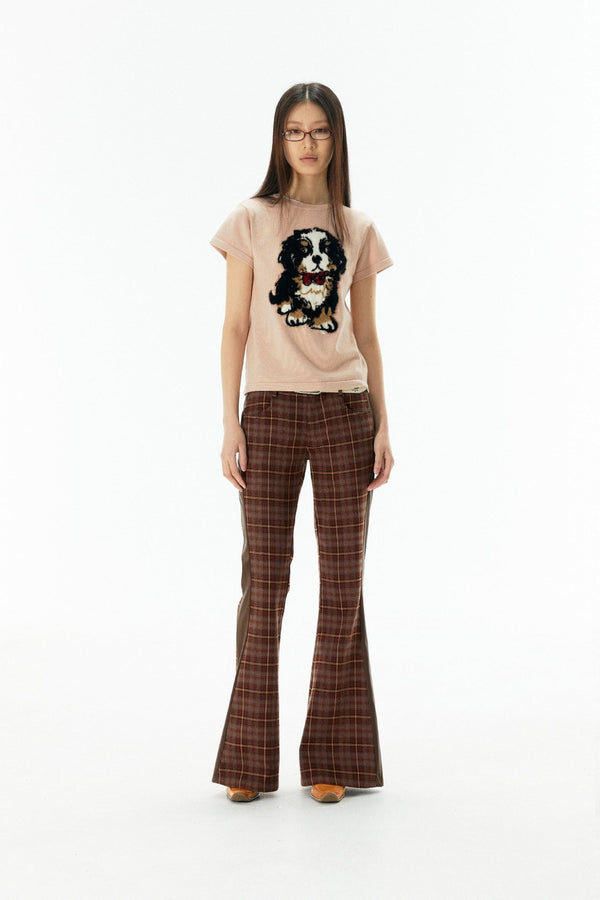 Plaid Flared Pants - COPPING THREADS - APRIORITY
