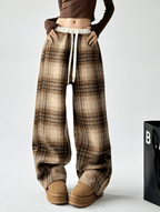 Plaid Fleece - Lined Wide - Leg Pants - COPPING THREADS - CT Select
