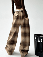 Plaid Fleece - Lined Wide - Leg Pants - COPPING THREADS - CT Select