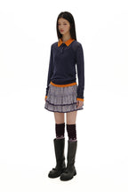 Plaid Lace Trim Ruffled Skirt - COPPING THREADS - MOROMORO