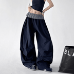 Plaid Panel Wide - Leg Parachute Pants – CT6667 - COPPING THREADS - CT Select