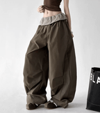 Plaid Panel Wide - Leg Parachute Pants – CT6667 - COPPING THREADS - CT Select